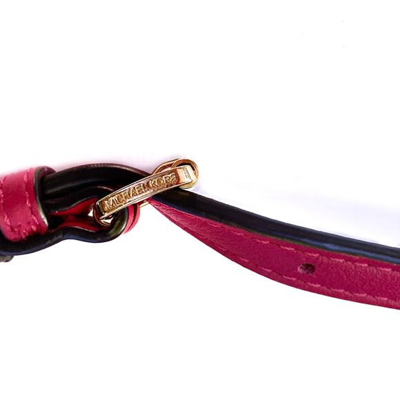 Michael Kors Pink Leather Mini Bag | Heart Studs | Removable Chain | NWOT Gift - Picture 11 of 16